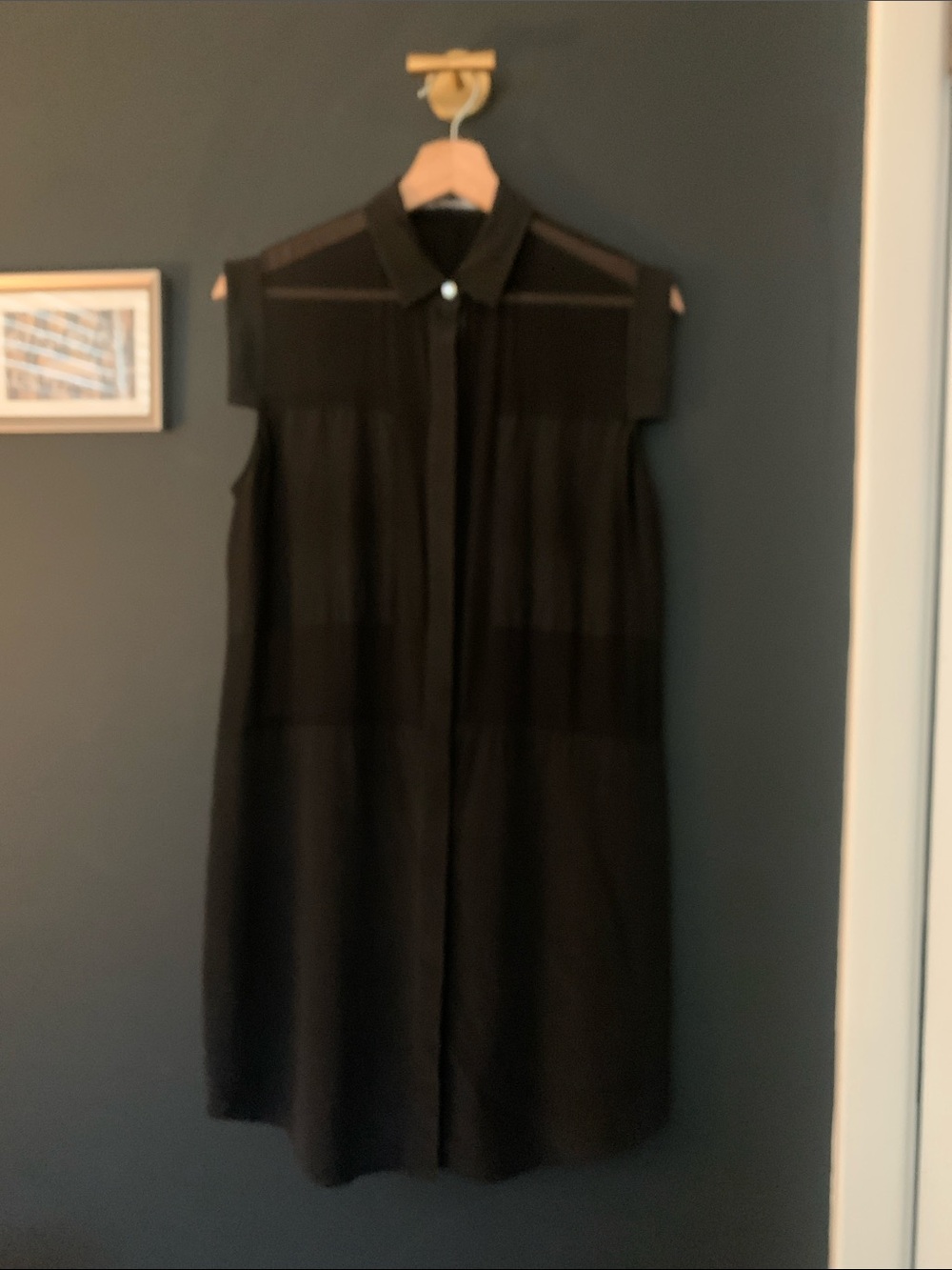 T Alexander Wang silk tunic